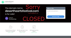 Desktop Screenshot of desertheartsfestival.com